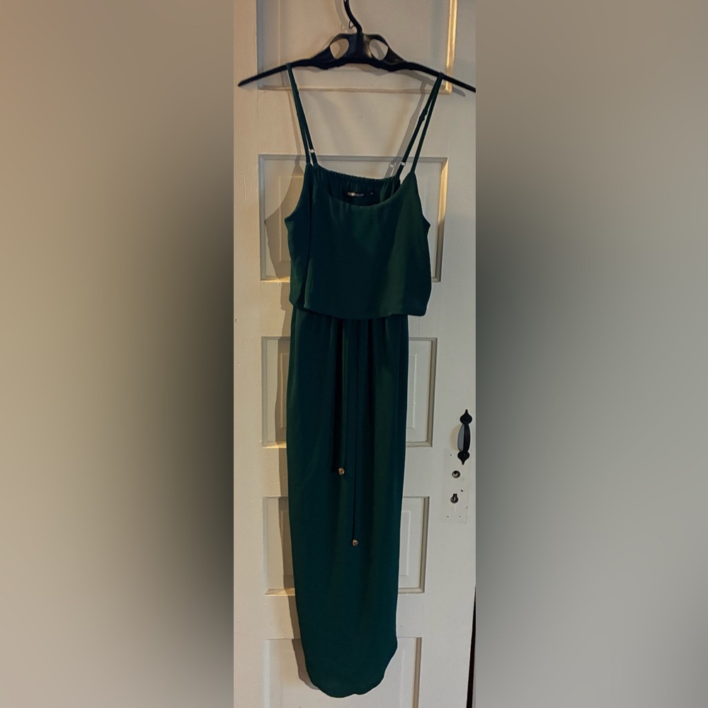 Nerlerolian-Women's Spring Formal Elegant Green Maxi Dress Sz Small